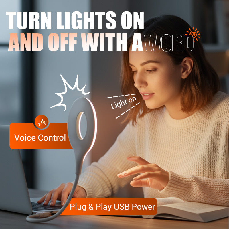 SmartBeam – Voice-Activated LED Desk Lamp
