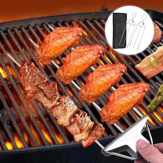 GrillMaster - Barbecue 3 way Grill Skewers
