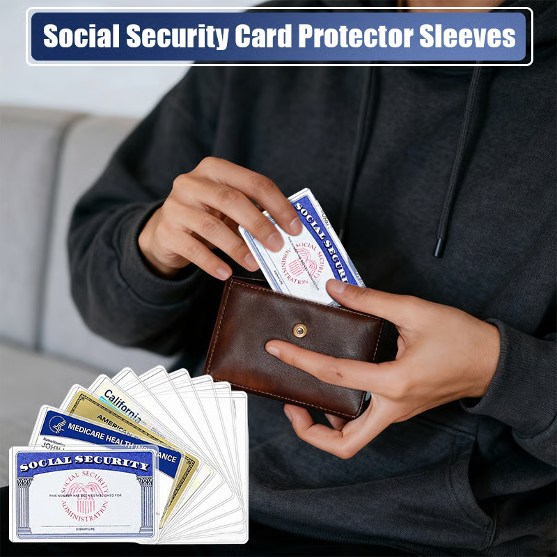 ClearGuard – Premium Social Security Card Protector Sleeves