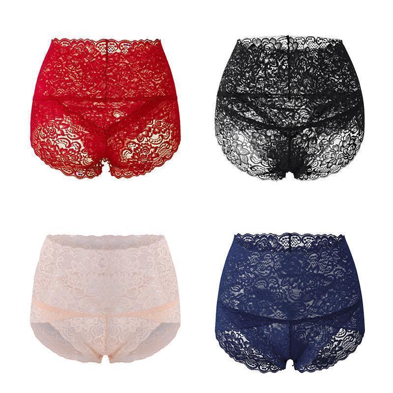 ChicContour - Breathable High-Waist Lace Briefs