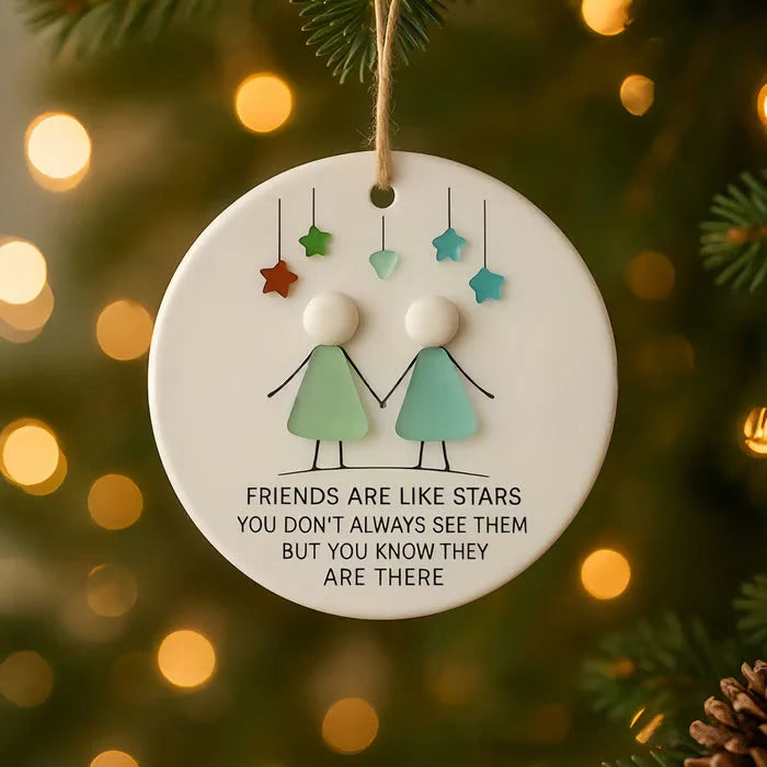 OceanHeart – Handcrafted Sea Glass Friendship Decor