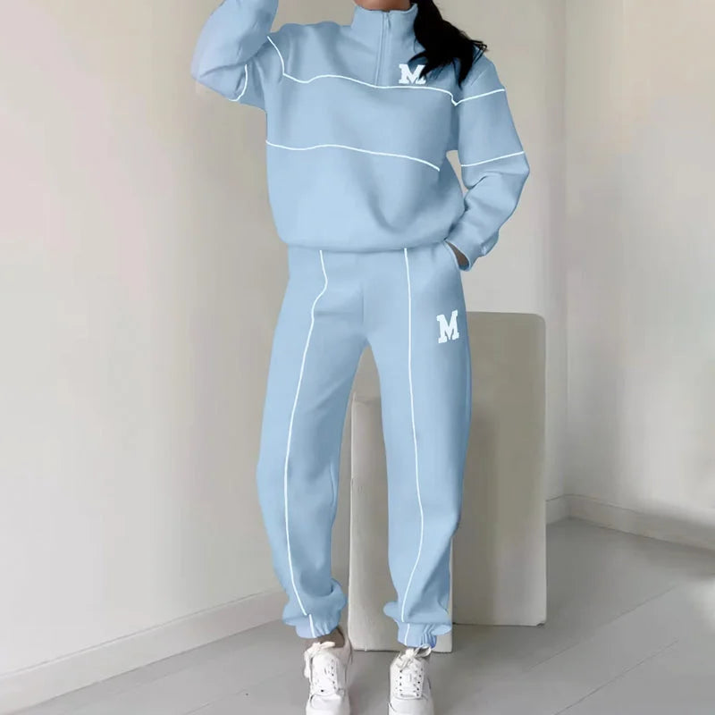CozyLine – Casual Sweatshirt 2-Piece Set