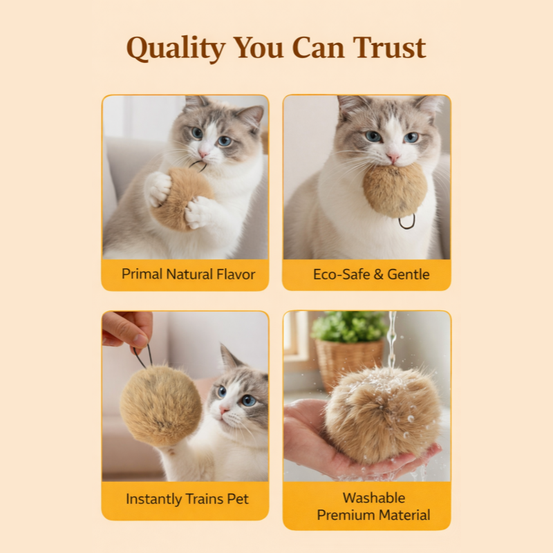 PouncePal – Soft Fluffy Cat Toy