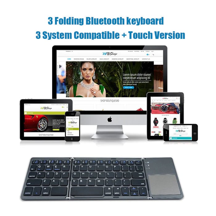 KeyFold – Bluetooth Touchpad Keyboard