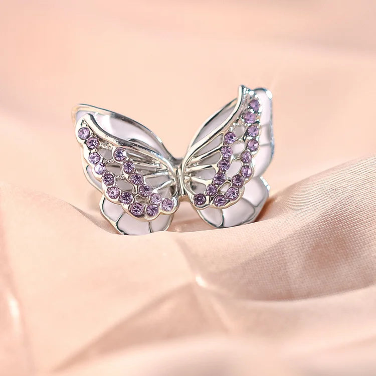 TwilightWings – Diamond Butterfly Ring