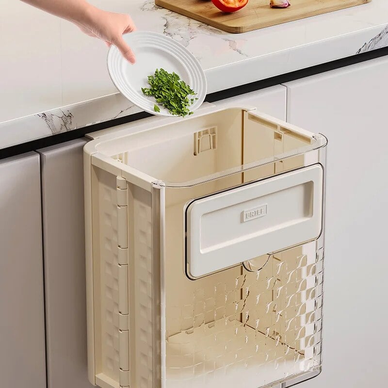 SpaceBin – Wall-Mounted Foldable Trash Can