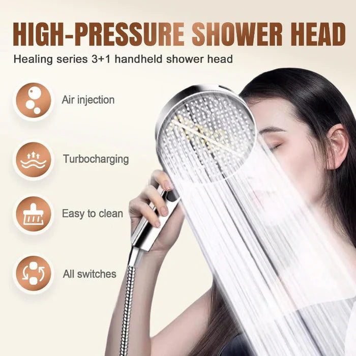 MistForce – 5.9" Air-Boost Handheld Shower Head