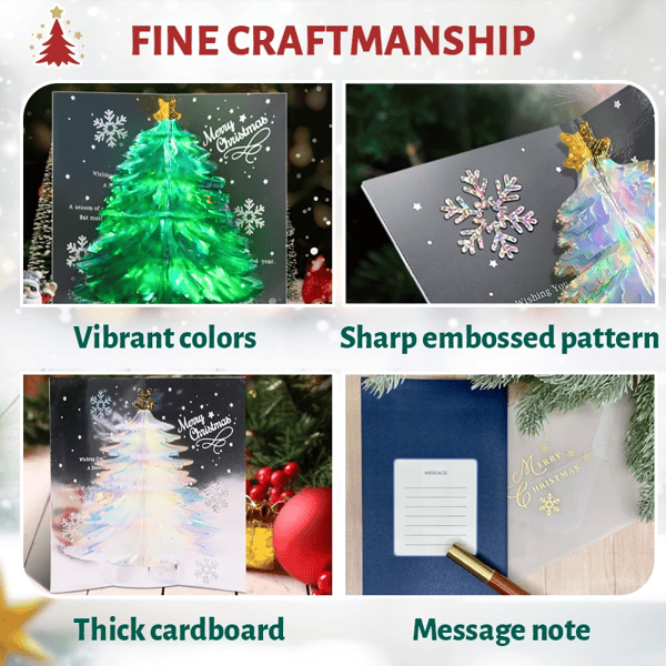 MerryCraft – Festive 3D Handmade Holiday Cards