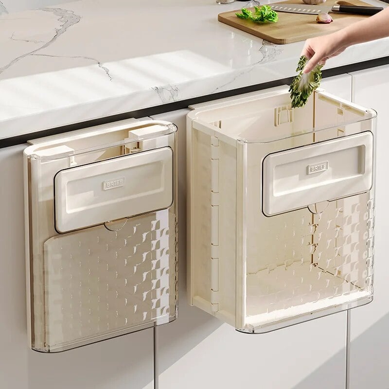 SpaceBin – Wall-Mounted Foldable Trash Can