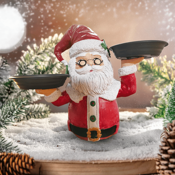 FrostyFeast – Christmas Snowman Treats Holder with Plate