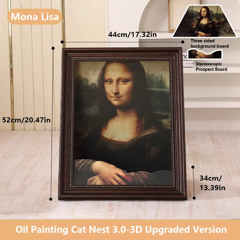 PawLisa – Artistic Comfort Cat Bed