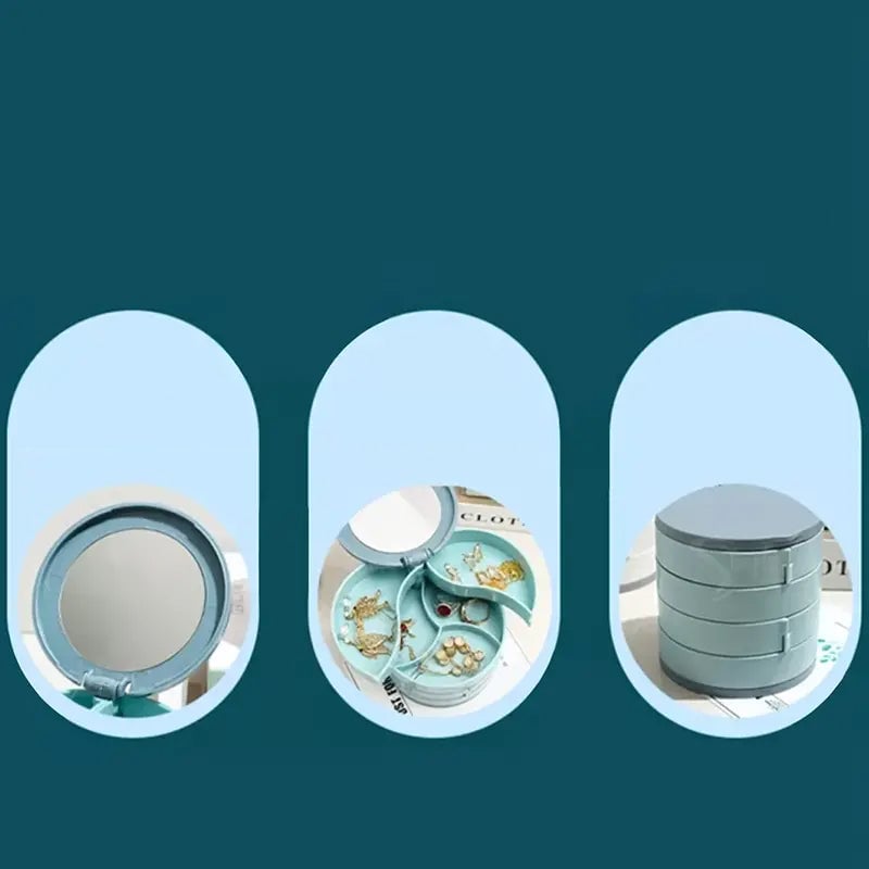 GleamVault – Rotating Jewelry Organizer