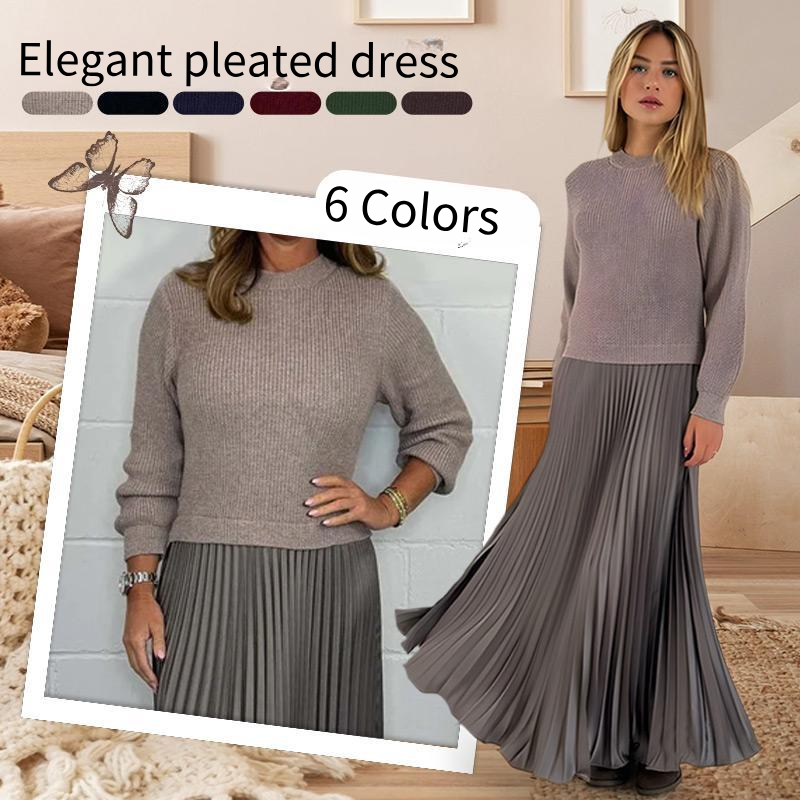 LayerLux – Built-In Jumper Pleated Dress
