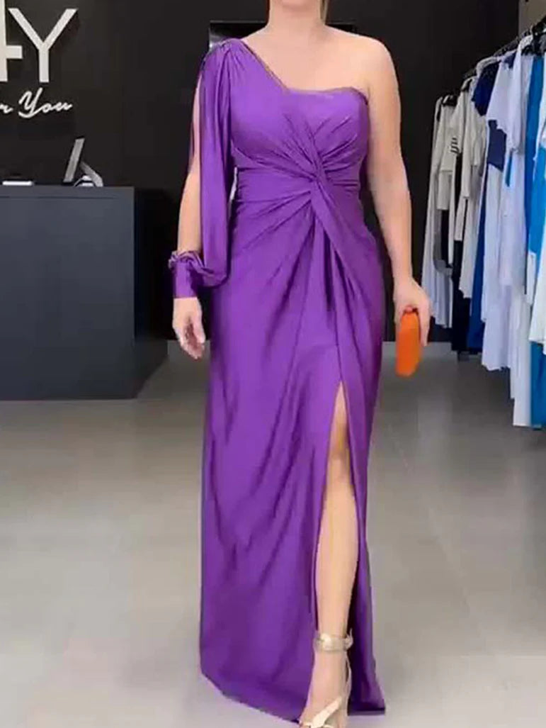 LunaGrace – Women’s Formal One Shoulder Gown