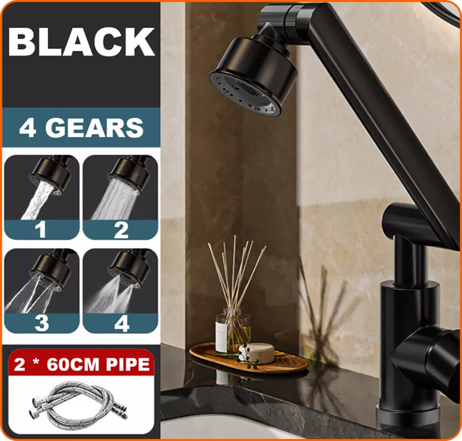 FlexiFlow – Rotating 1080° Kitchen Faucet