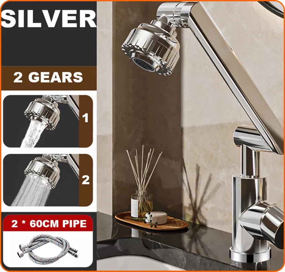 FlexiFlow – Rotating 1080° Kitchen Faucet