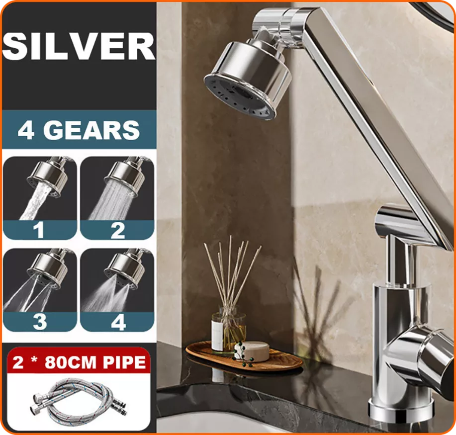 FlexiFlow – Rotating 1080° Kitchen Faucet