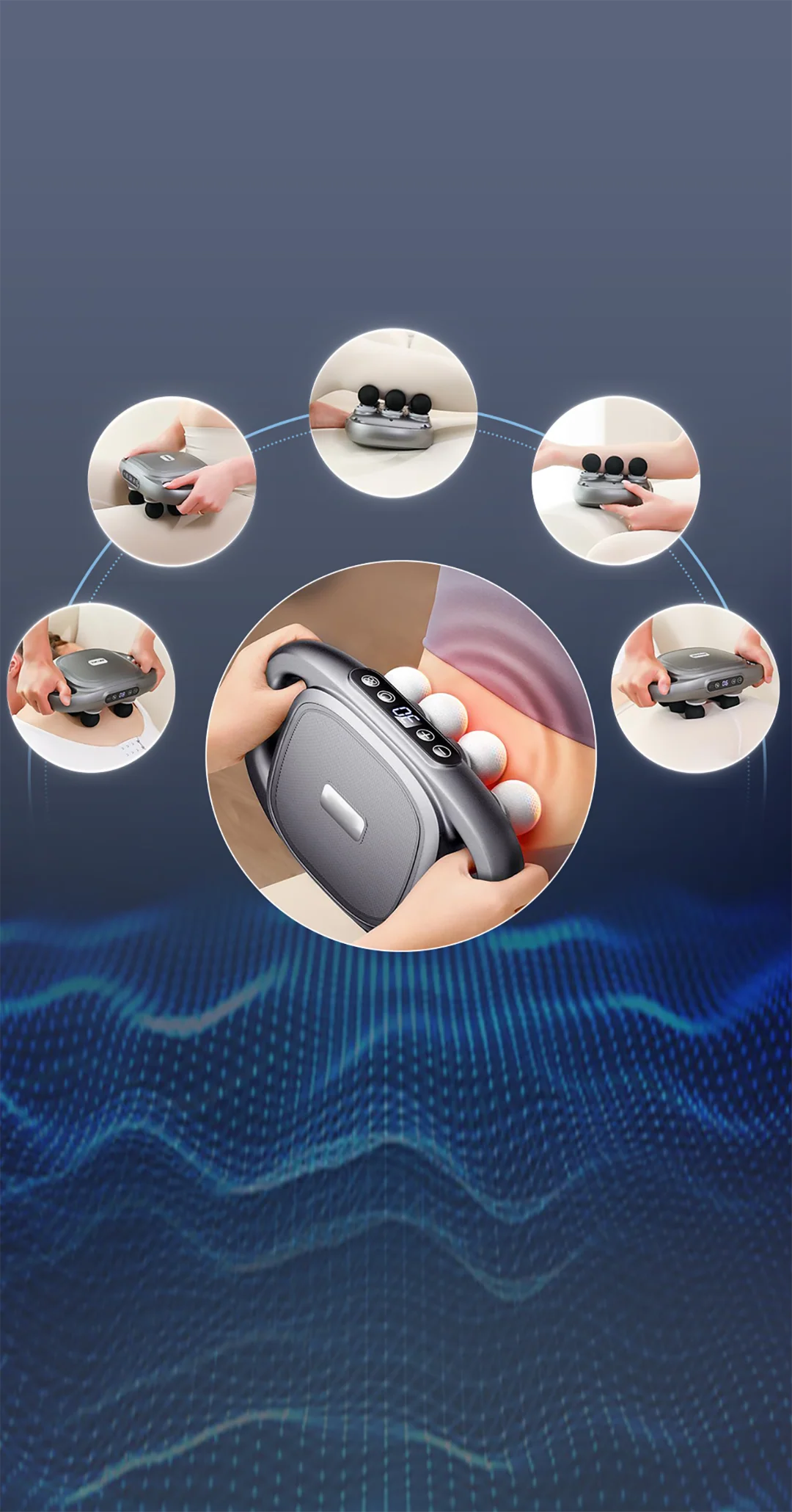 FlexiPulse – Multi-Head Massage Gun