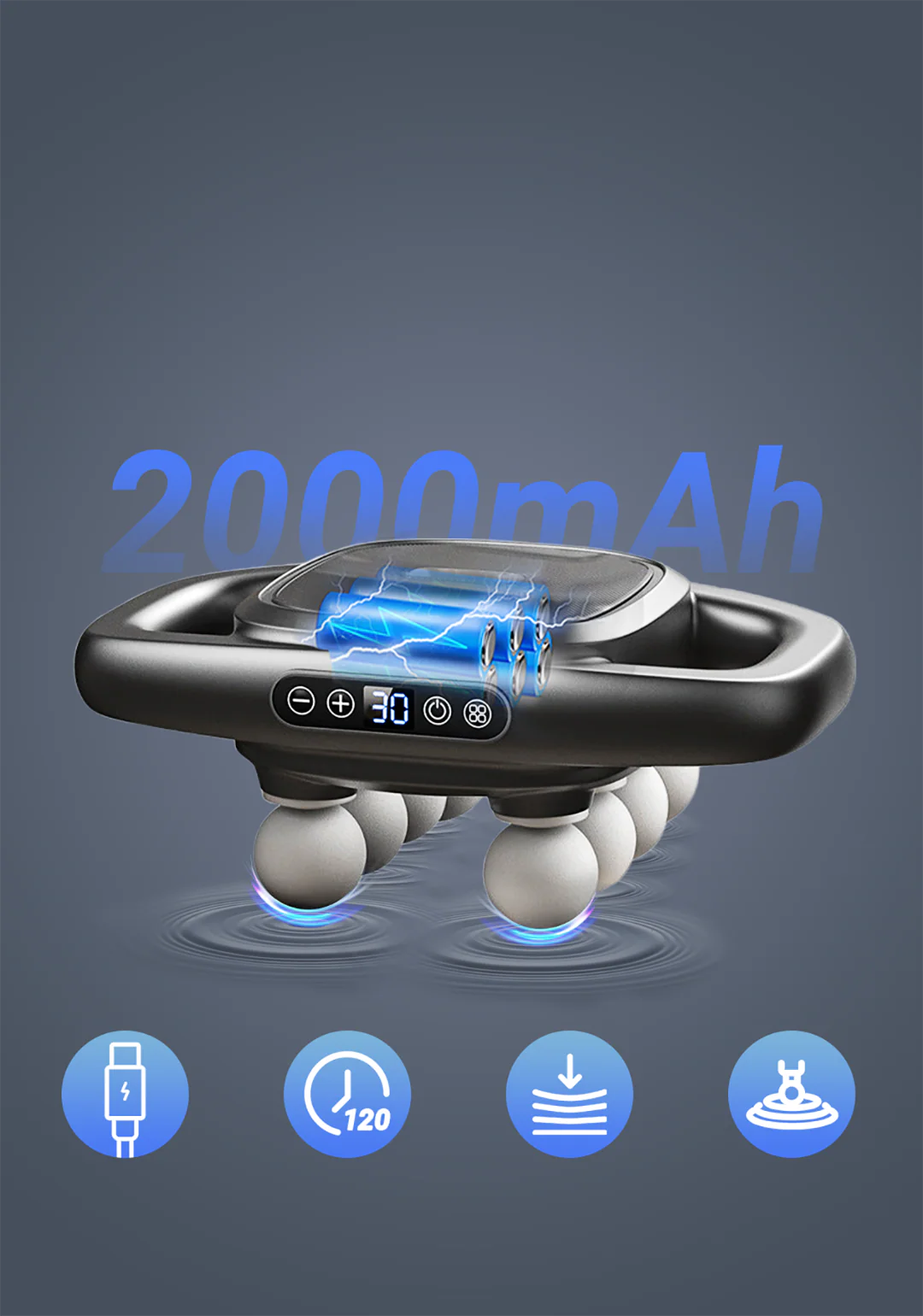 FlexiPulse – Multi-Head Massage Gun