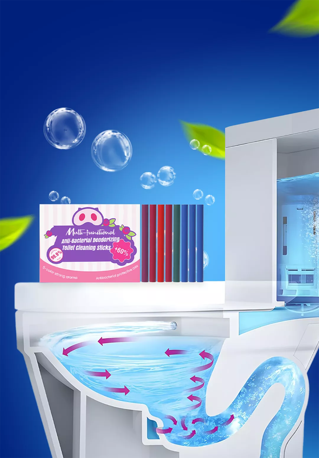 FreshFlush – Long-Lasting Toilet Cleaning Sticks