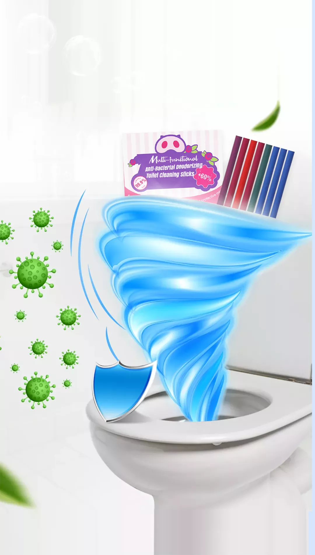FreshFlush – Long-Lasting Toilet Cleaning Sticks