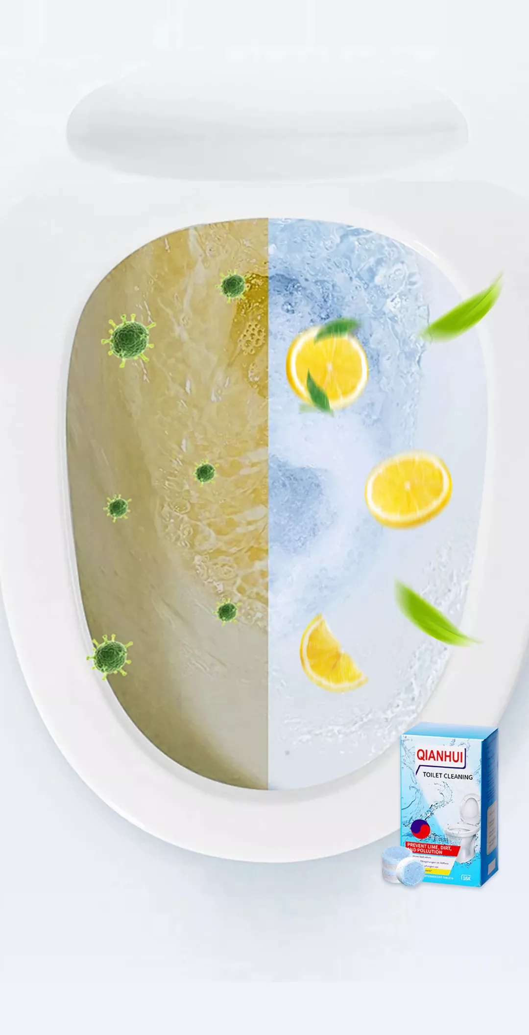 FreshDrop – Powerful Toilet Bowl Cleaning Tablets