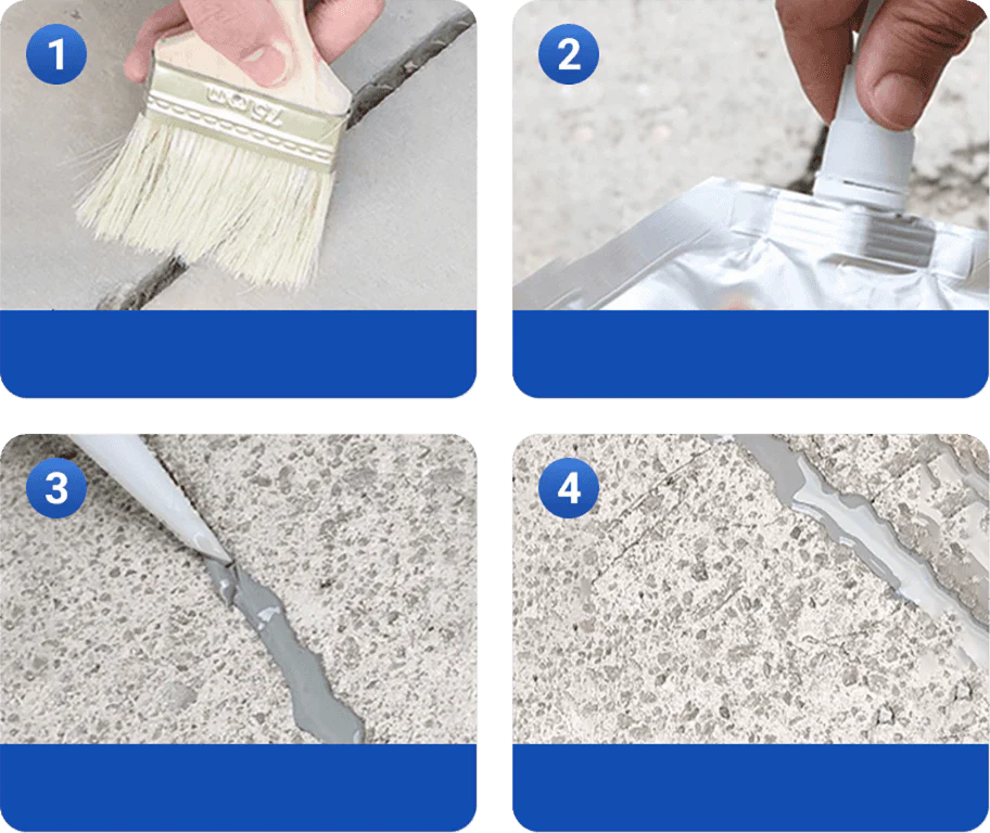 FixCrete – Dual-Action Concrete Crack Repair Filler