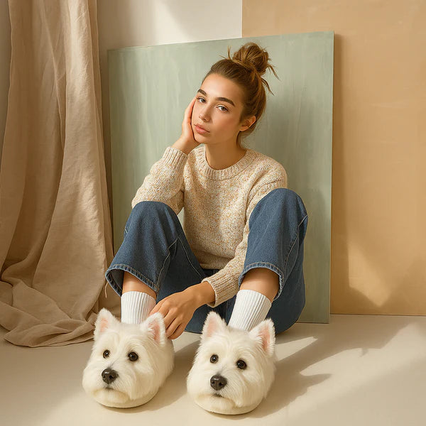 PawSteps – Super Realistic Dog Plush Slippers