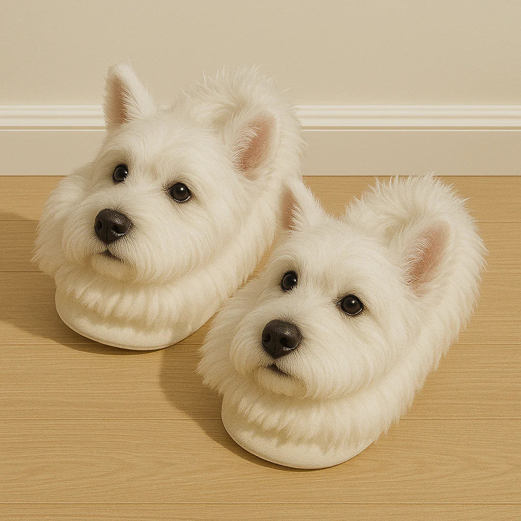 PawSteps – Super Realistic Dog Plush Slippers