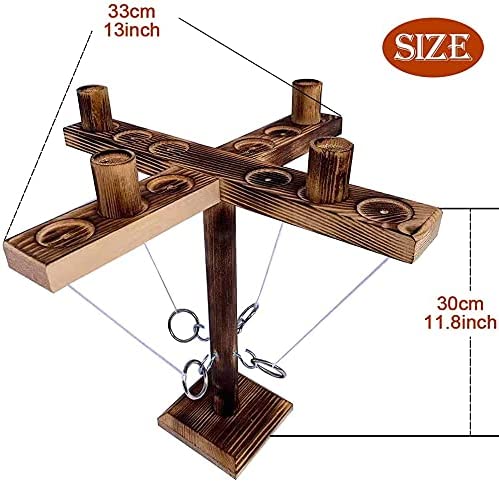 BrewToss – Fun Wooden Ring Hook Drinking Game