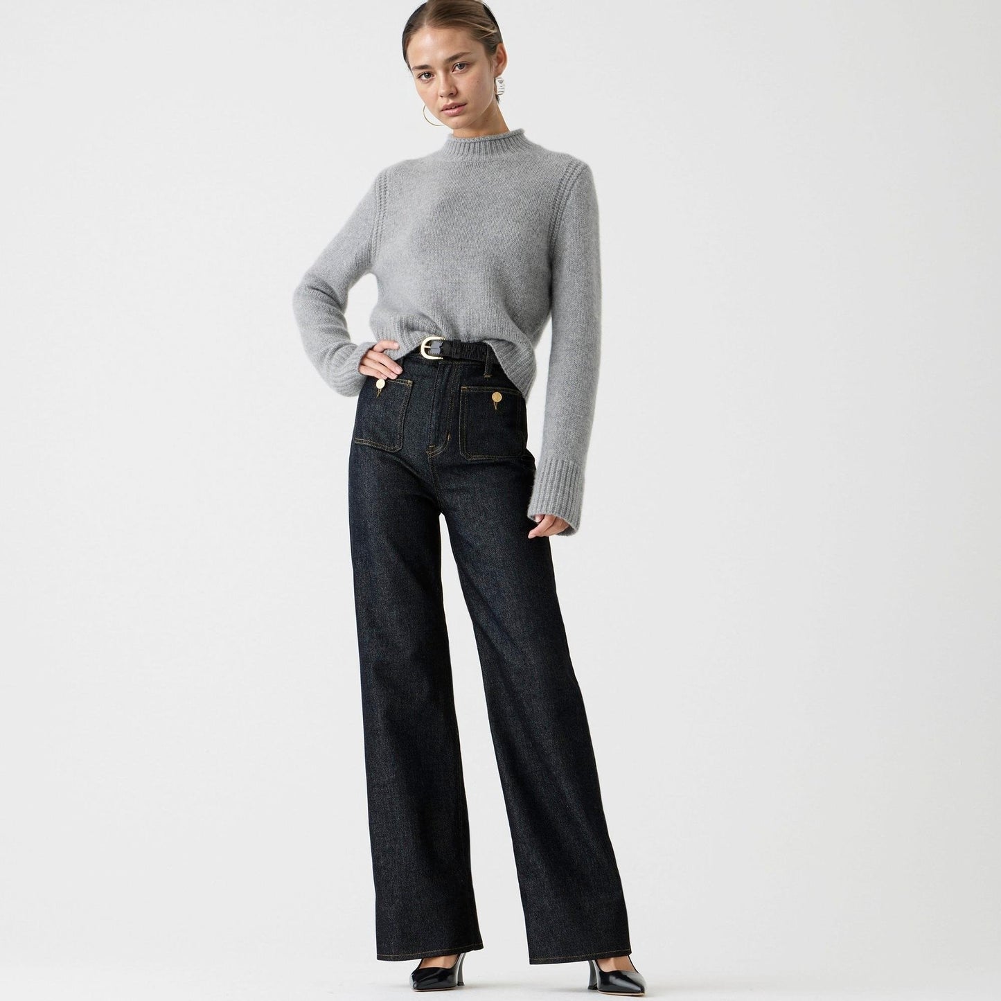 🔥Tummy Control Sailor Wide Leg Trouser