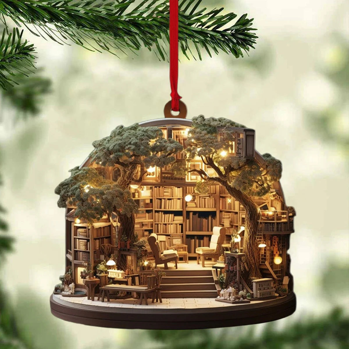 BookishJoy – Christmas Book Lover Ornament