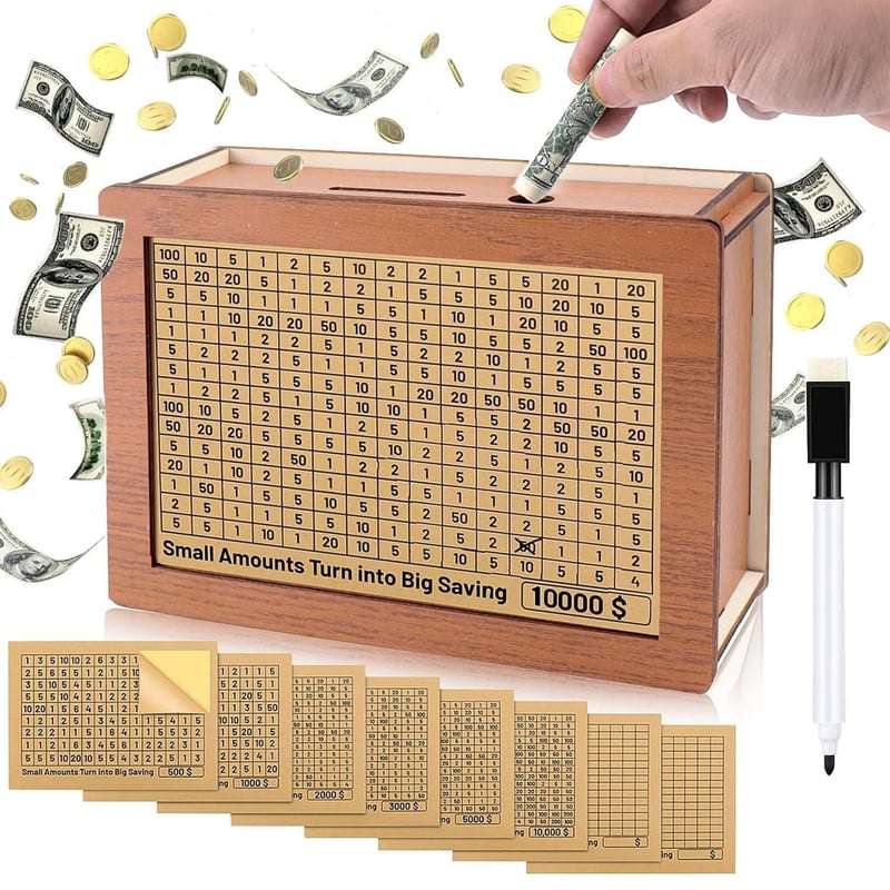Vaultify – Elegant Wooden Savings Box