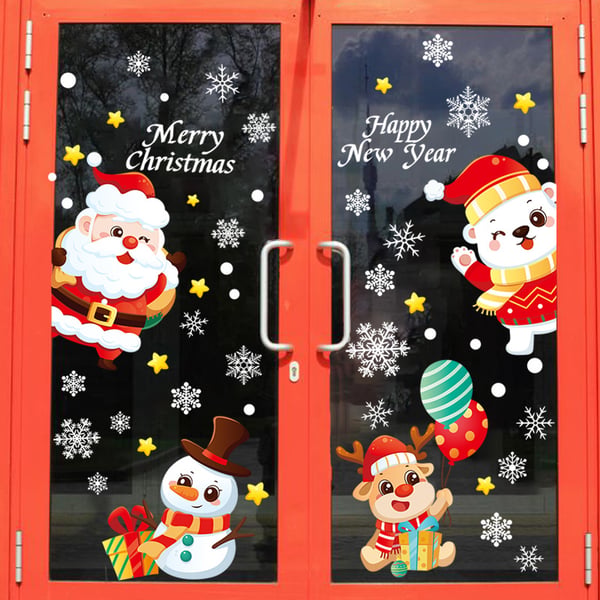 FrostyClings – Reusable Christmas Window Stickers