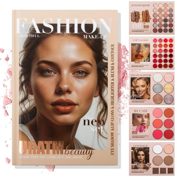 ShadeLibrary – 5 Layer Book Palette with 67 Pro Eyeshadow Shades