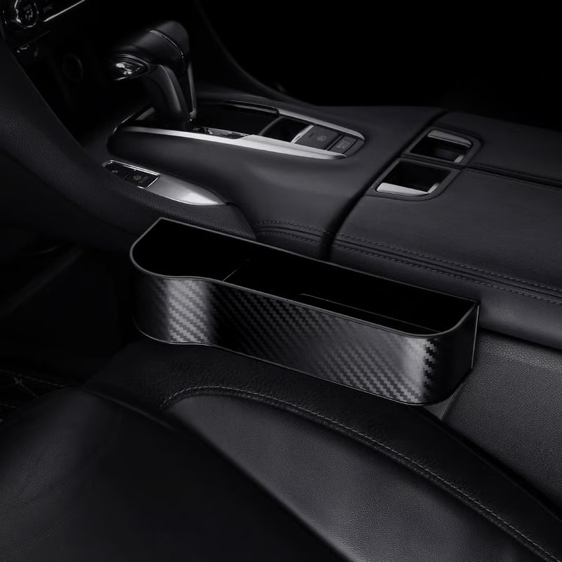 DriveMate – Multi Pocket Leather Car Seat Storage Organizer