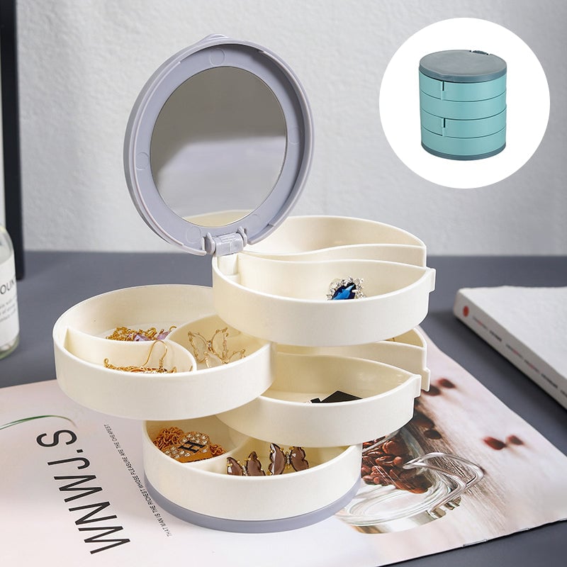 GleamVault – Rotating Jewelry Organizer