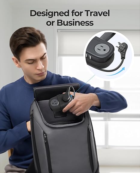 ChargeFlow – Multi-Outlet & Dual USB Strip