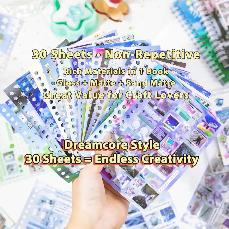 DreamPop – Dreamcore Aesthetic Sticker Book