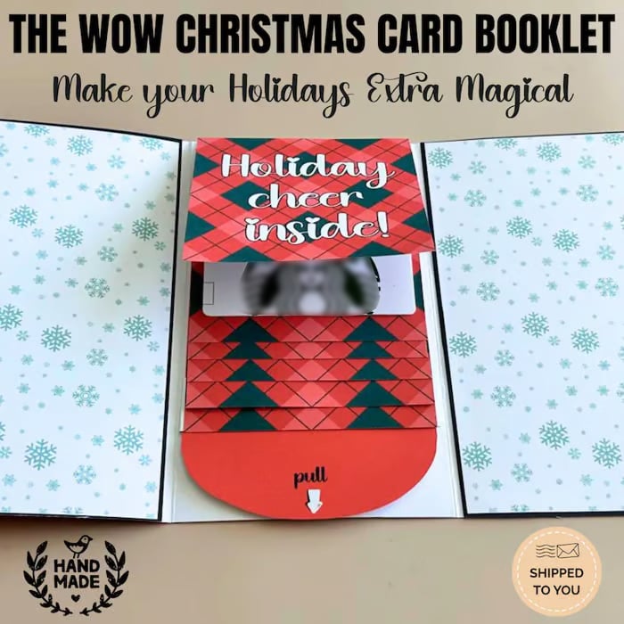 MerryNotes – Handcrafted Christmas Gift Card Booklet