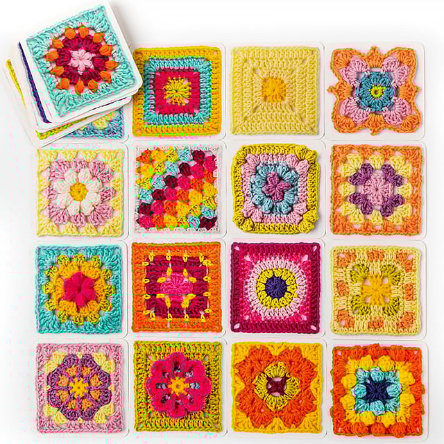 StitchCraft – Granny Square Crochet Card Set