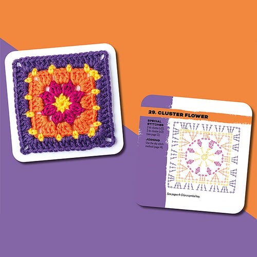 StitchNotes – Granny Square Crochet Greeting Card Set