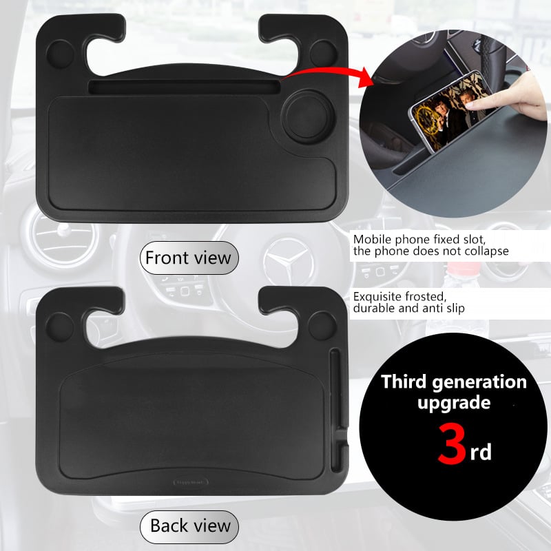 DriveDesk - Portable Car Steering Wheel Table for Meals & Work