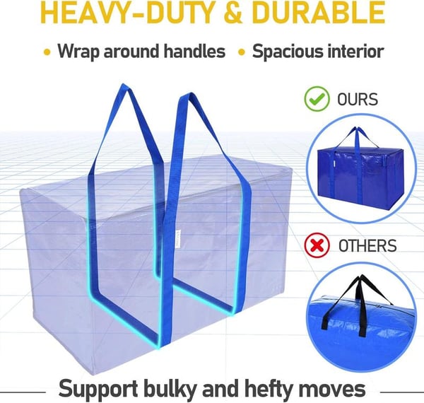 HaulMate – Extra Large 24 Gallon Foldable Moving Bags
