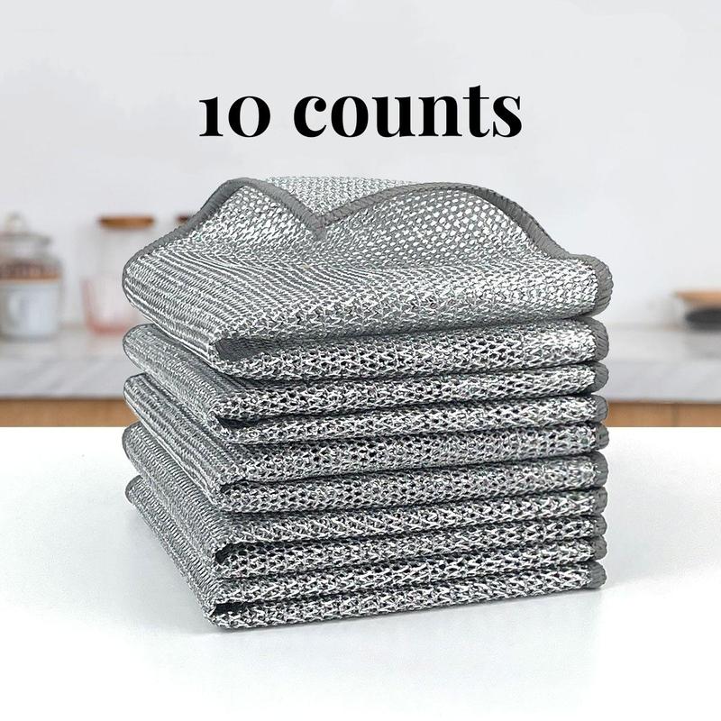 ShineMate - Silver Mesh Dishcloths | Sparkle Without Scratches