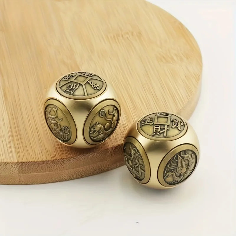 OrbitCube – Spinning Copper Magic Toy