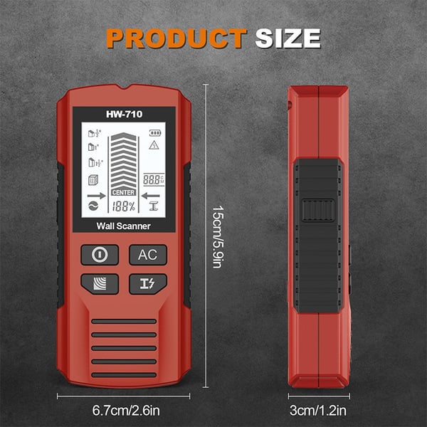 SteelSeek – Advanced Handheld Metal & Wall Detector
