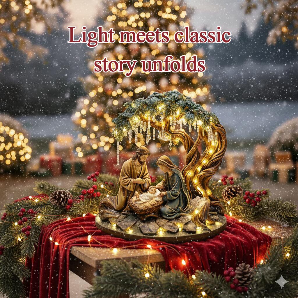 Buy 2 Get 5% OFF& Free Shipping🎄🎁Christmas Nativity Scene Decorative Figurine