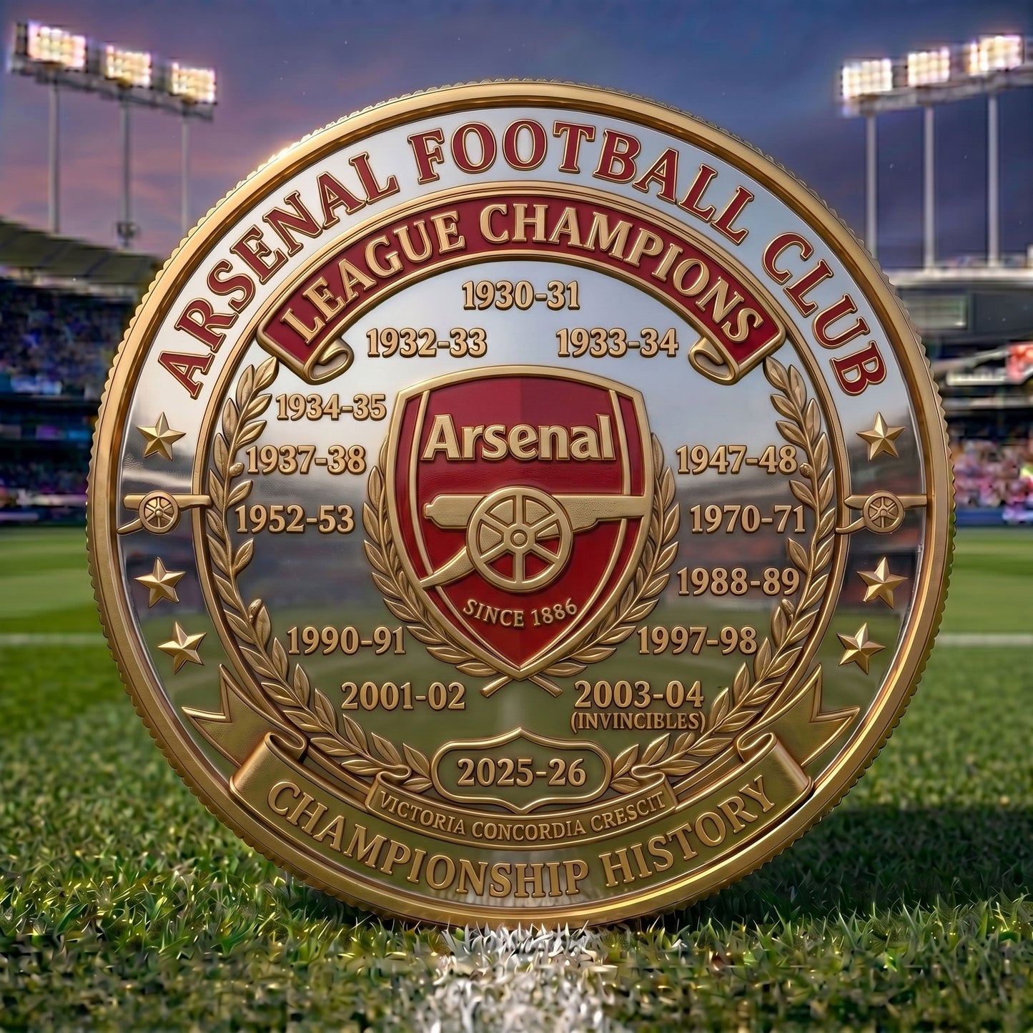 Arsenal 2025–26 Premier League Champions Commemorative Coin