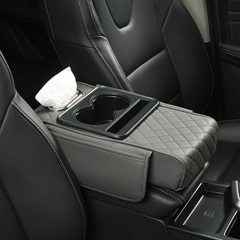 DriveLux – PU Leather Armrest Mat